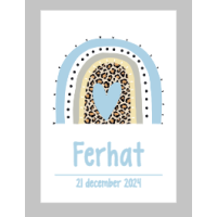 Geboorteposter Regenboog 